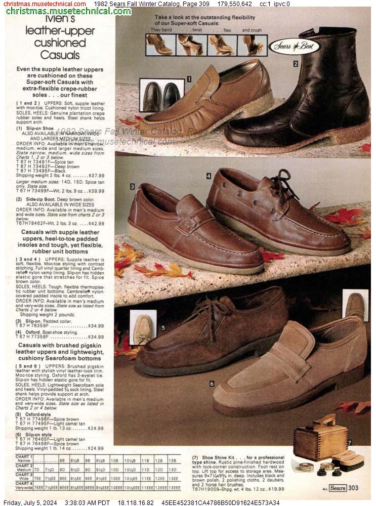 1982 Sears Fall Winter Catalog, Page 309