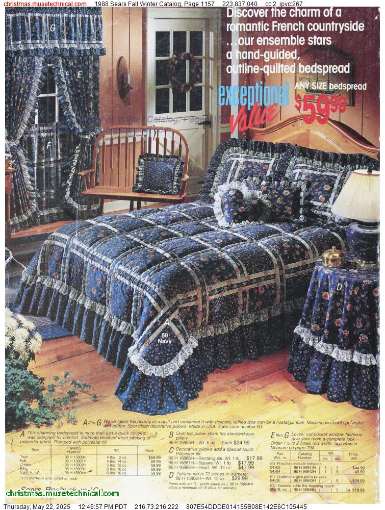 1988 Sears Fall Winter Catalog, Page 1157