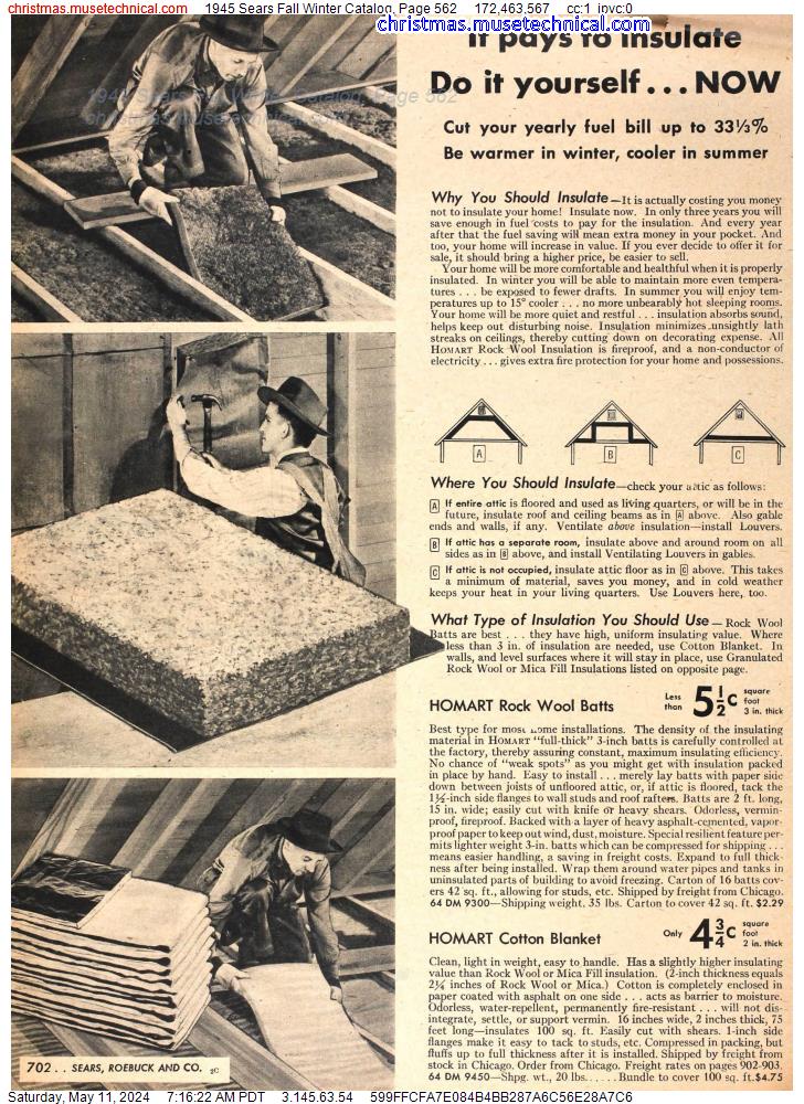 1945 Sears Fall Winter Catalog, Page 562