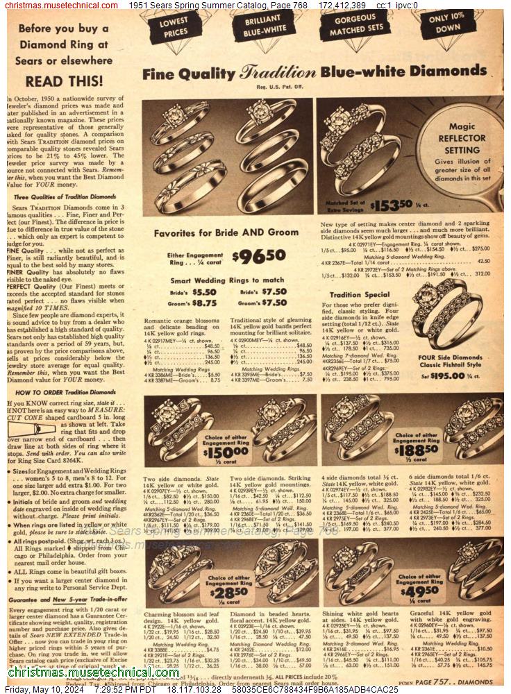 1951 Sears Spring Summer Catalog, Page 768