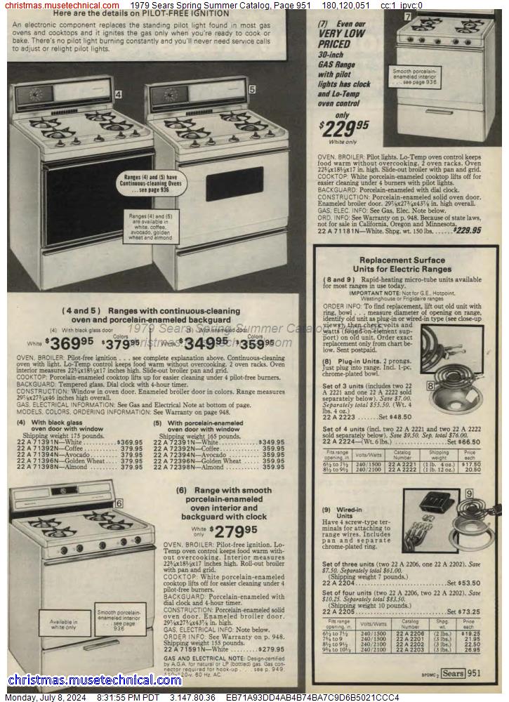 1979 Sears Spring Summer Catalog, Page 951