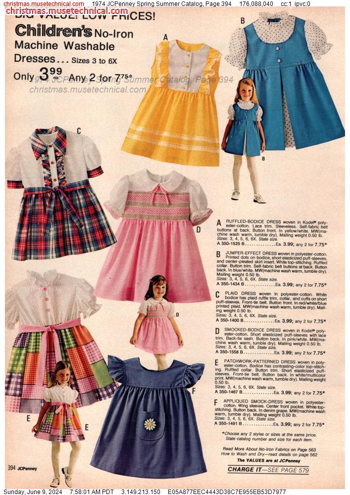 1974 JCPenney Spring Summer Catalog, Page 394