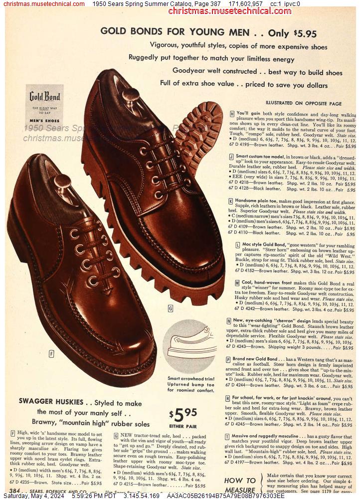 1950 Sears Spring Summer Catalog, Page 387