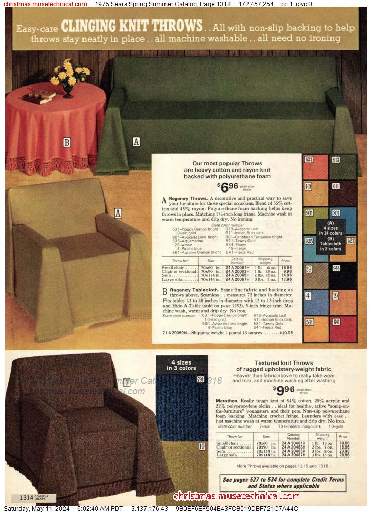 1975 Sears Spring Summer Catalog, Page 1318