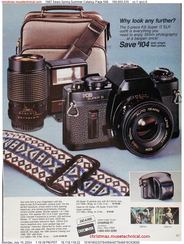1987 Sears Spring Summer Catalog, Page 508