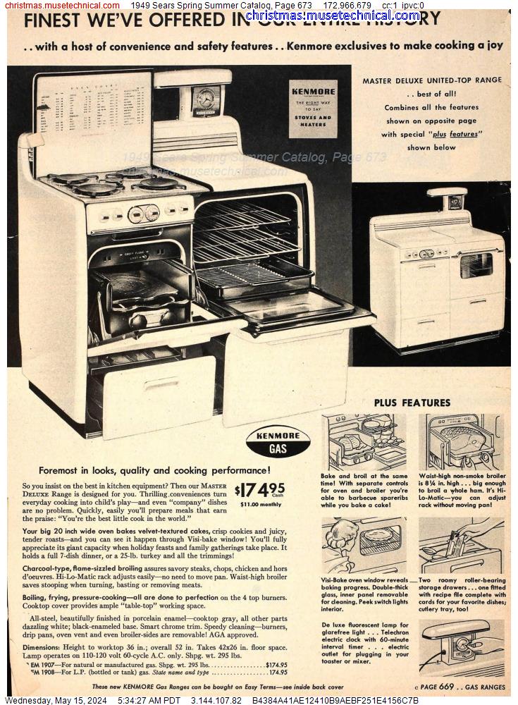 1949 Sears Spring Summer Catalog, Page 673