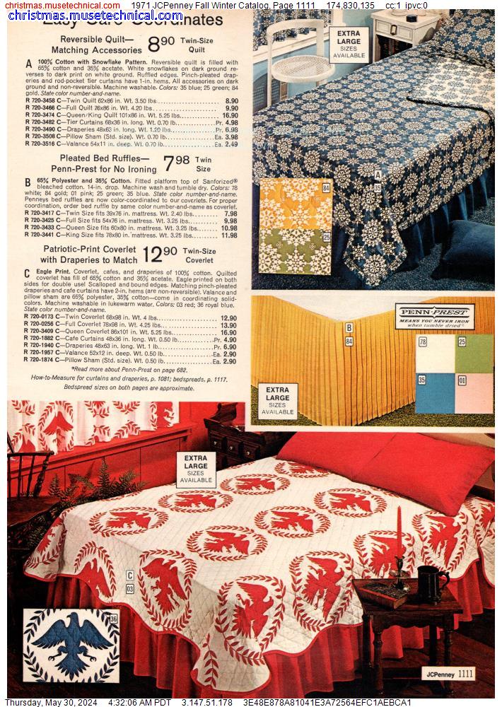 1971 JCPenney Fall Winter Catalog, Page 1111