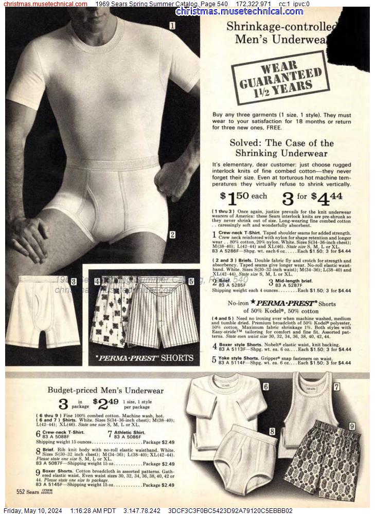 1969 Sears Spring Summer Catalog, Page 540