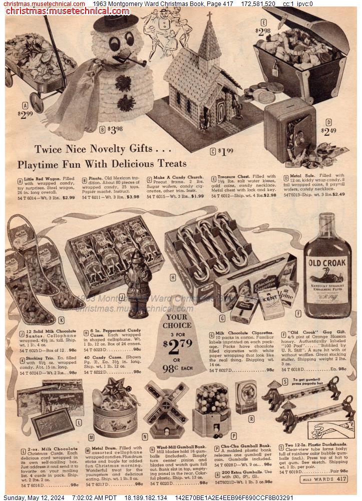 1963 Montgomery Ward Christmas Book, Page 417