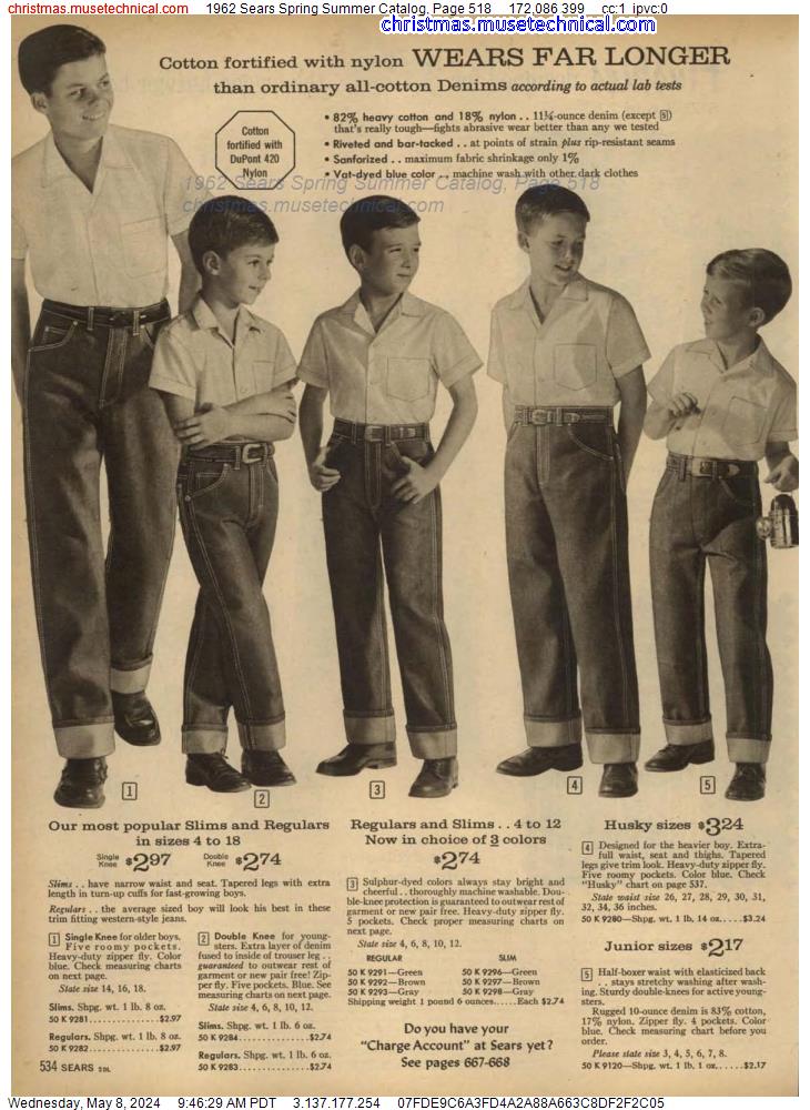 1962 Sears Spring Summer Catalog, Page 518