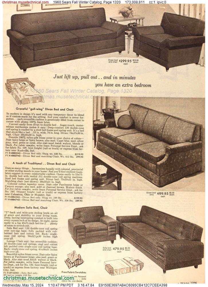 1960 Sears Fall Winter Catalog, Page 1320