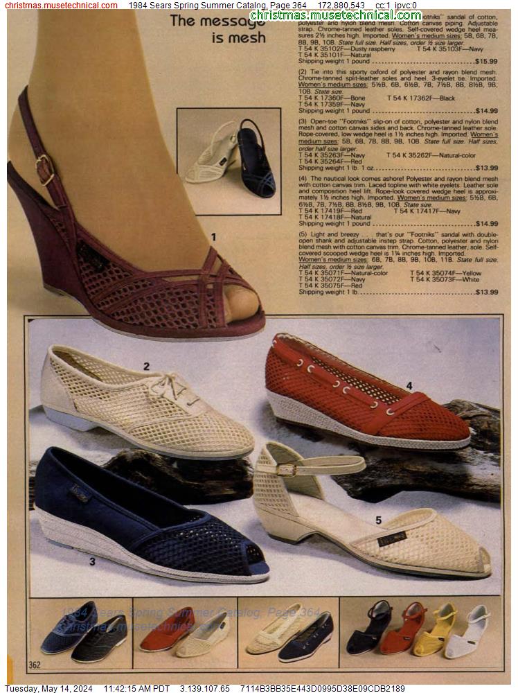 1984 Sears Spring Summer Catalog, Page 364