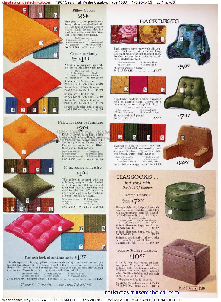 1967 Sears Fall Winter Catalog, Page 1583