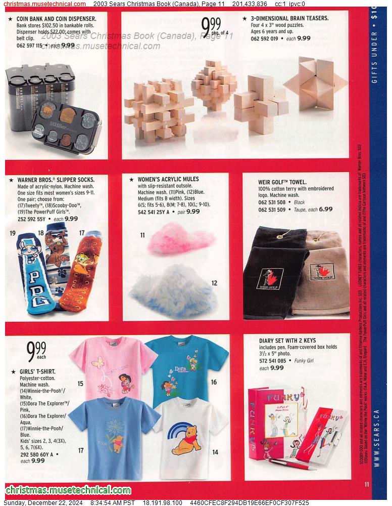 2003 Sears Christmas Book (Canada), Page 11