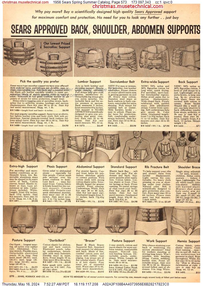 1956 Sears Spring Summer Catalog, Page 573