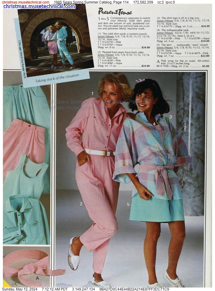 1985 Sears Spring Summer Catalog, Page 114