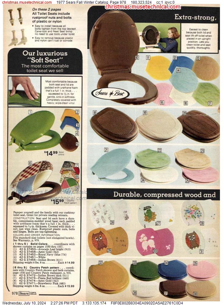 1977 Sears Fall Winter Catalog, Page 978