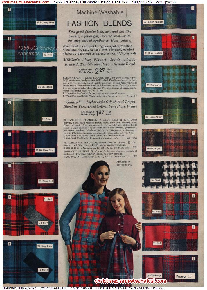 1966 JCPenney Fall Winter Catalog, Page 197
