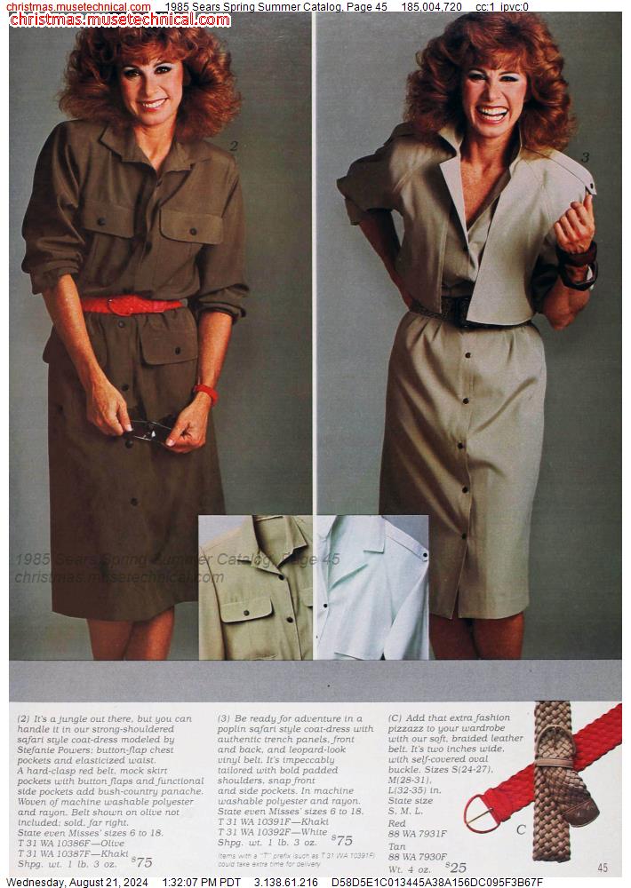 1985 Sears Spring Summer Catalog, Page 45