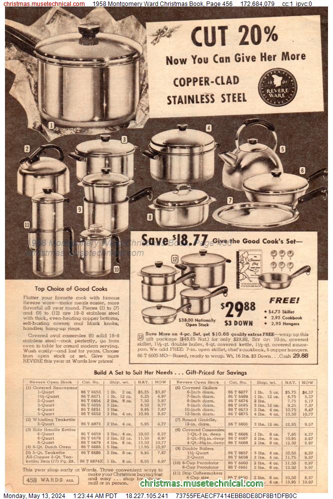 1958 Montgomery Ward Christmas Book, Page 456
