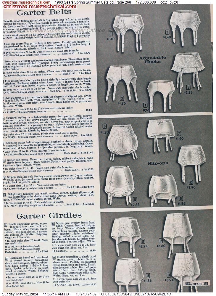 1963 Sears Spring Summer Catalog, Page 268