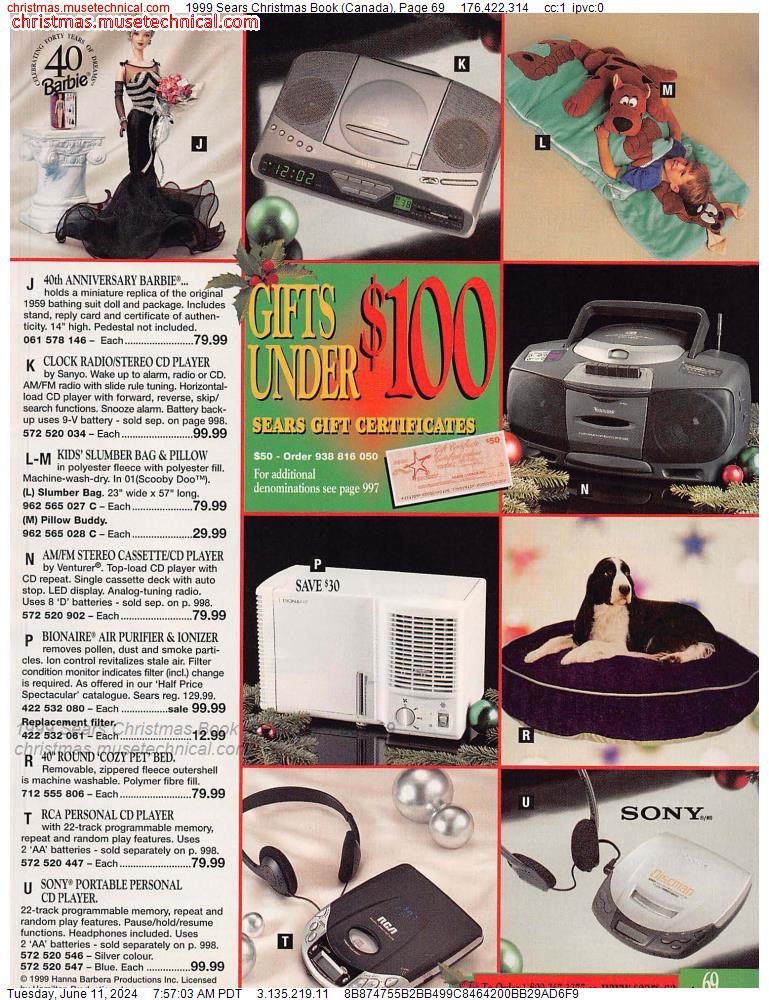 1999 Sears Christmas Book (Canada), Page 69