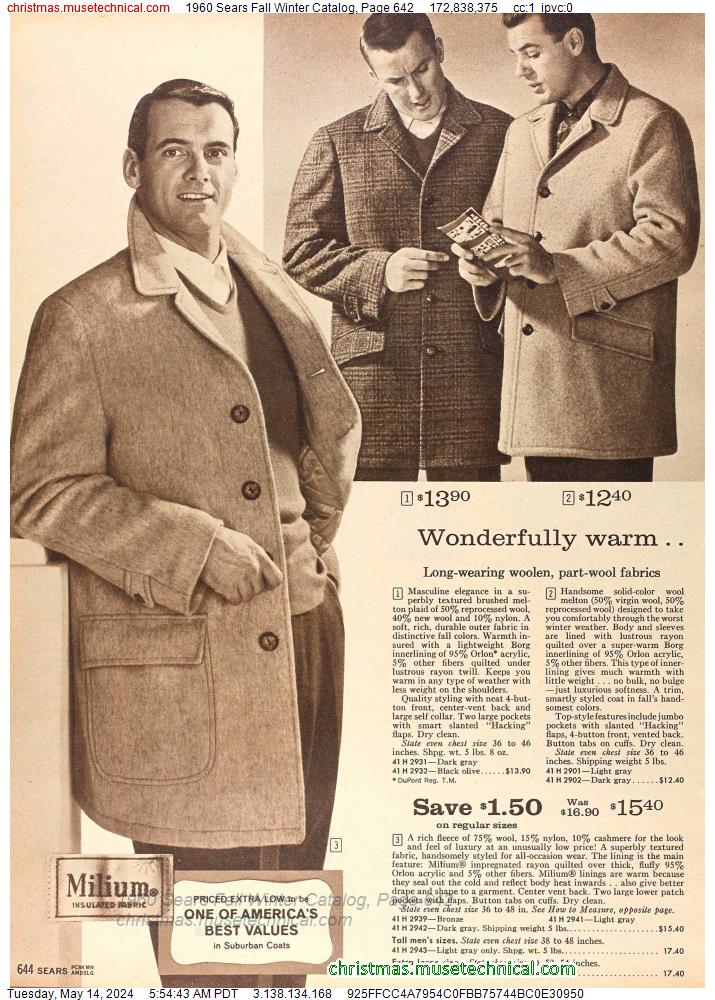 1960 Sears Fall Winter Catalog, Page 642