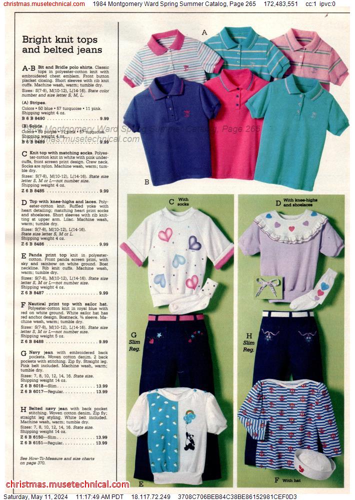 1984 Montgomery Ward Spring Summer Catalog, Page 265
