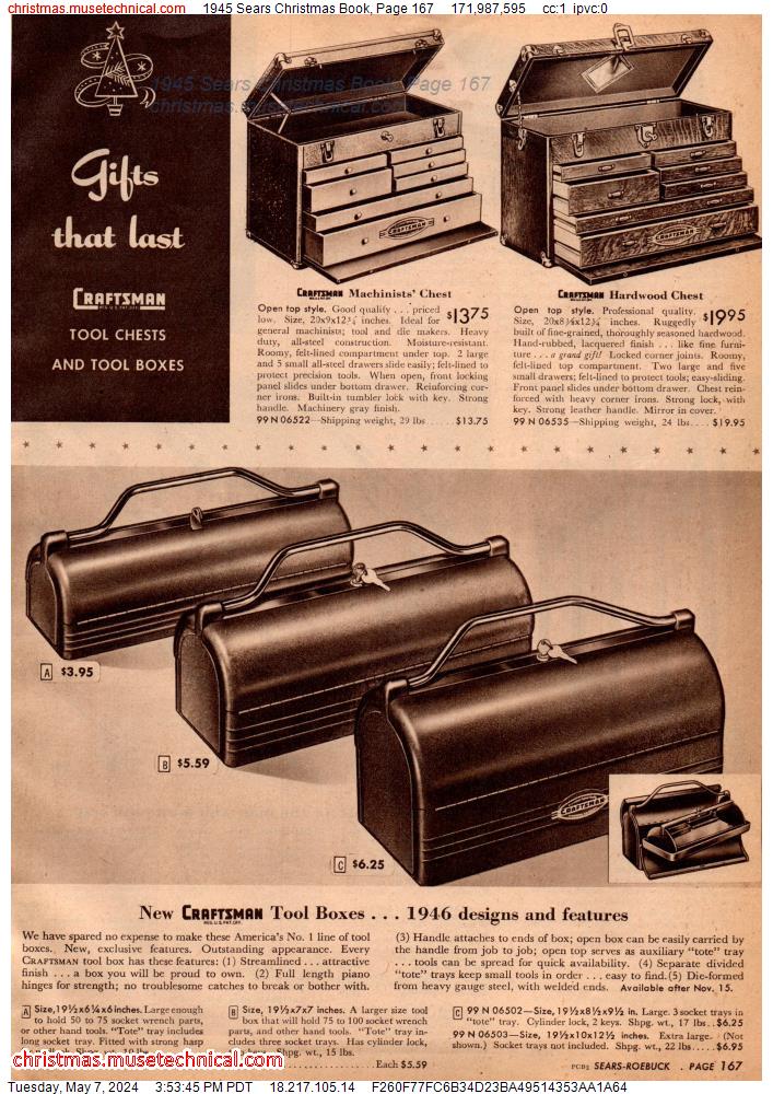 1945 Sears Christmas Book, Page 167