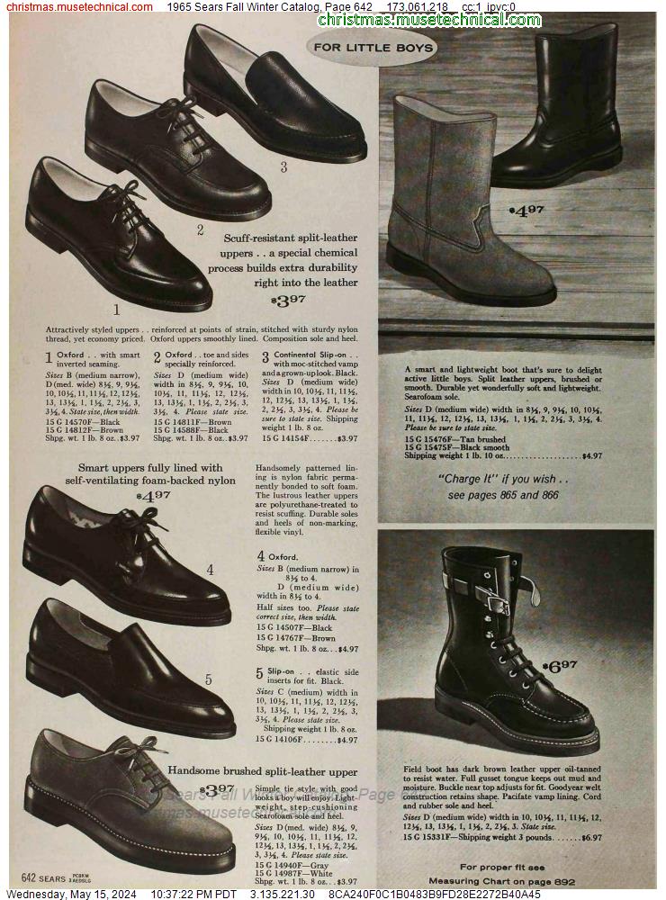 1965 Sears Fall Winter Catalog, Page 642