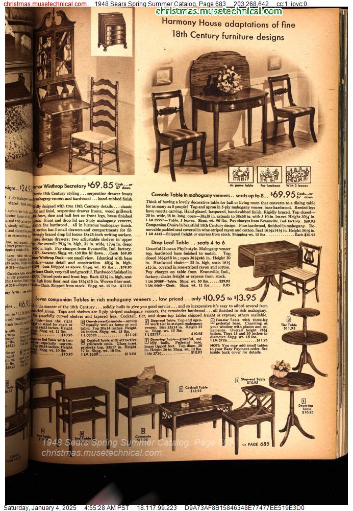 1948 Sears Spring Summer Catalog, Page 683