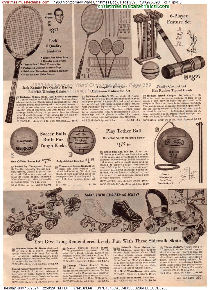 1963 Montgomery Ward Christmas Book, Page 359