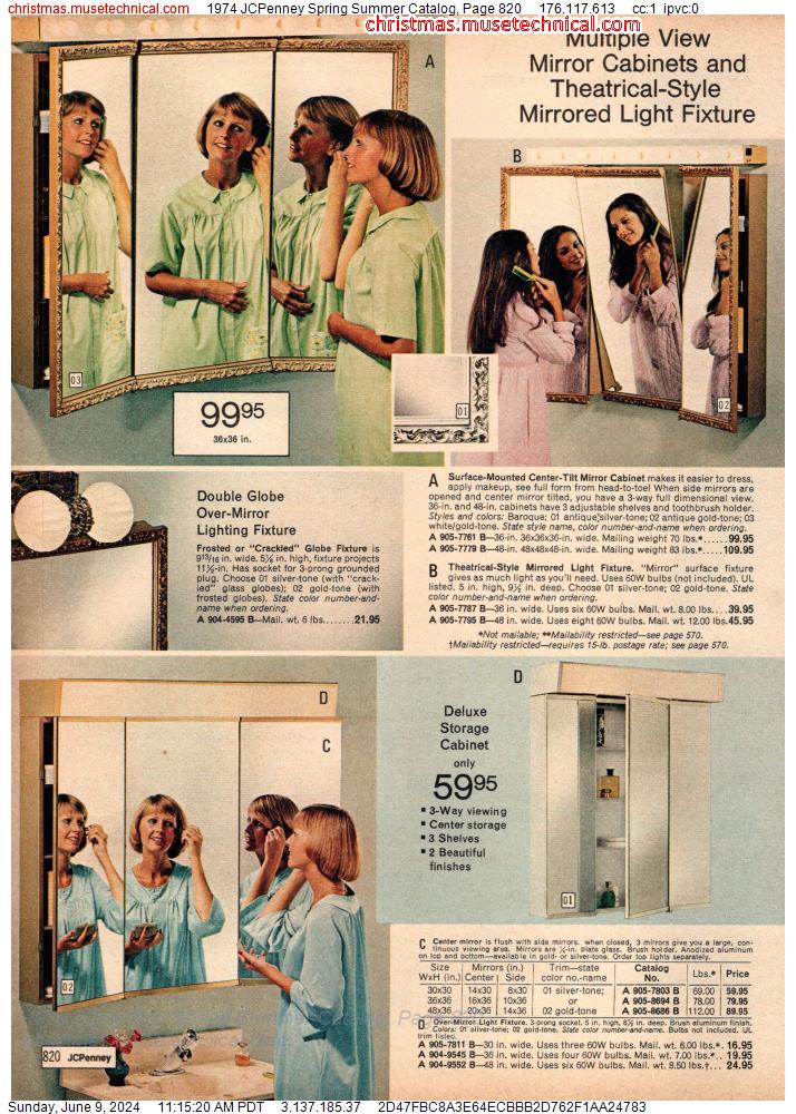1974 JCPenney Spring Summer Catalog, Page 820