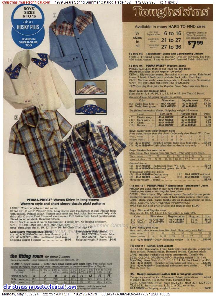 1979 Sears Spring Summer Catalog, Page 452
