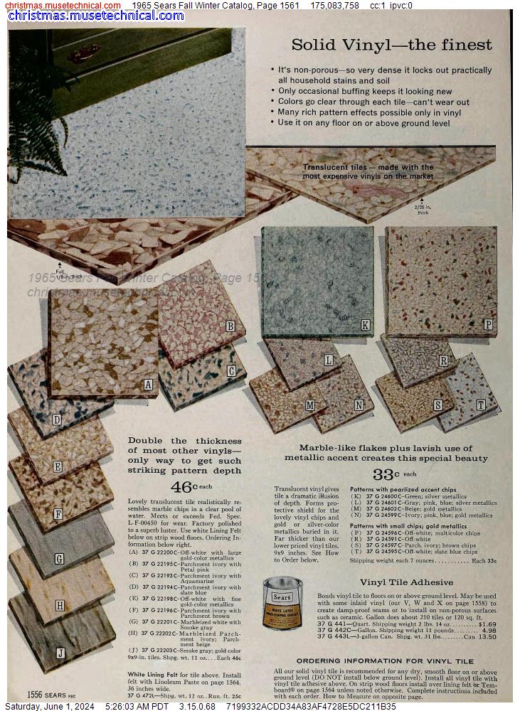1965 Sears Fall Winter Catalog, Page 1561