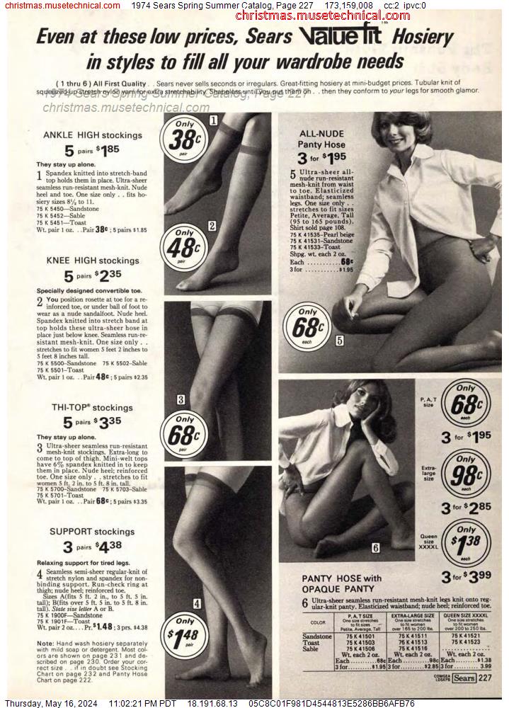 1974 Sears Spring Summer Catalog, Page 227