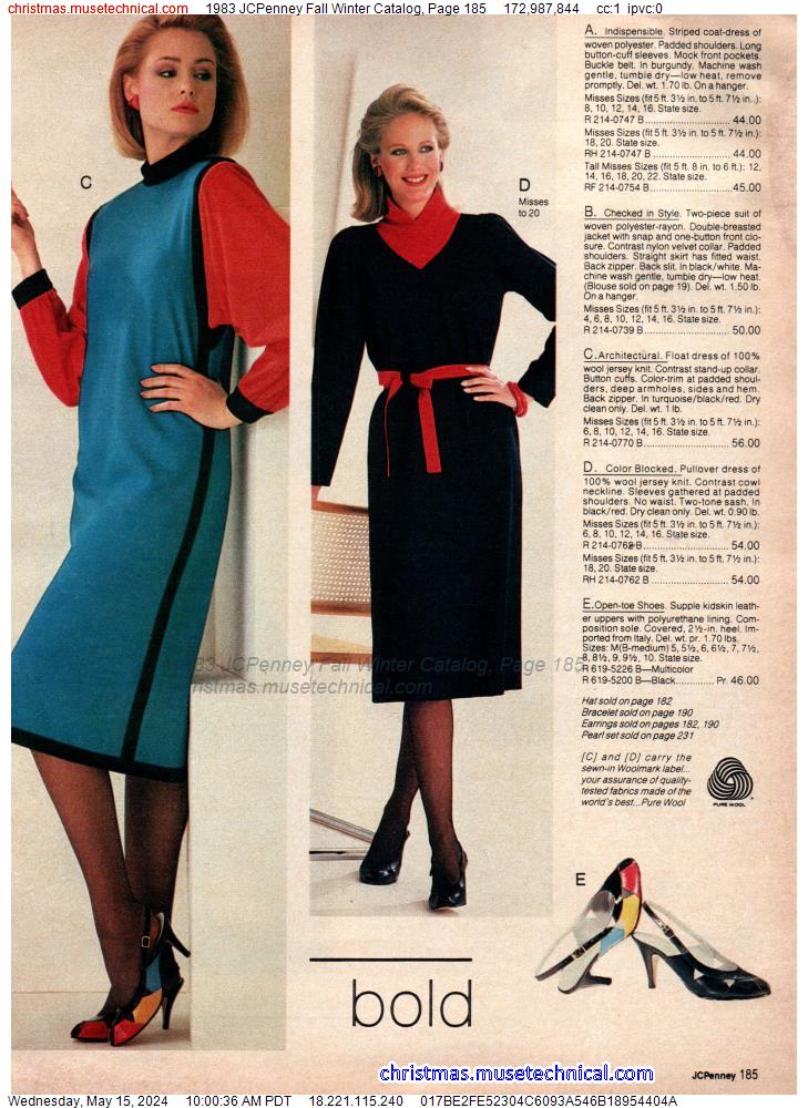1983 JCPenney Fall Winter Catalog, Page 185