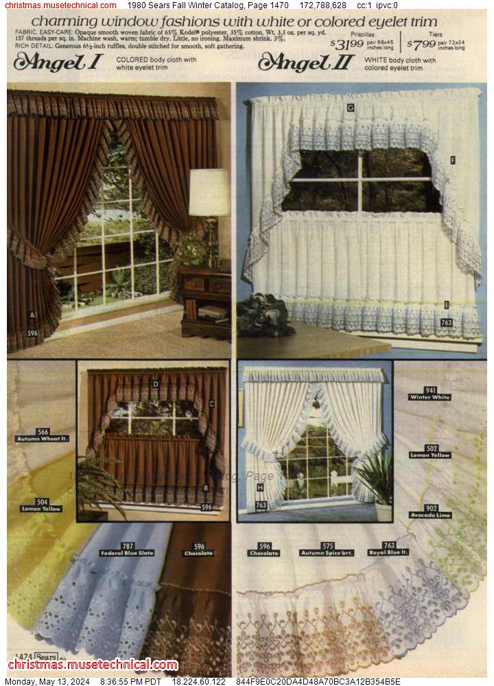 1980 Sears Fall Winter Catalog, Page 1470