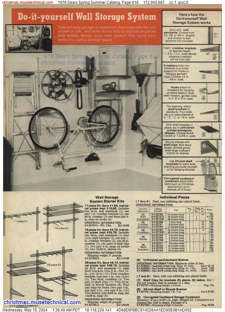 1976 Sears Spring Summer Catalog, Page 618
