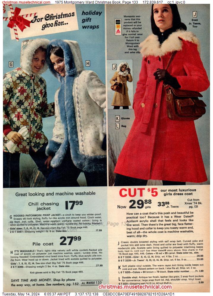 1975 Montgomery Ward Christmas Book, Page 133