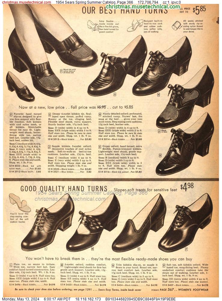 1954 Sears Spring Summer Catalog, Page 366