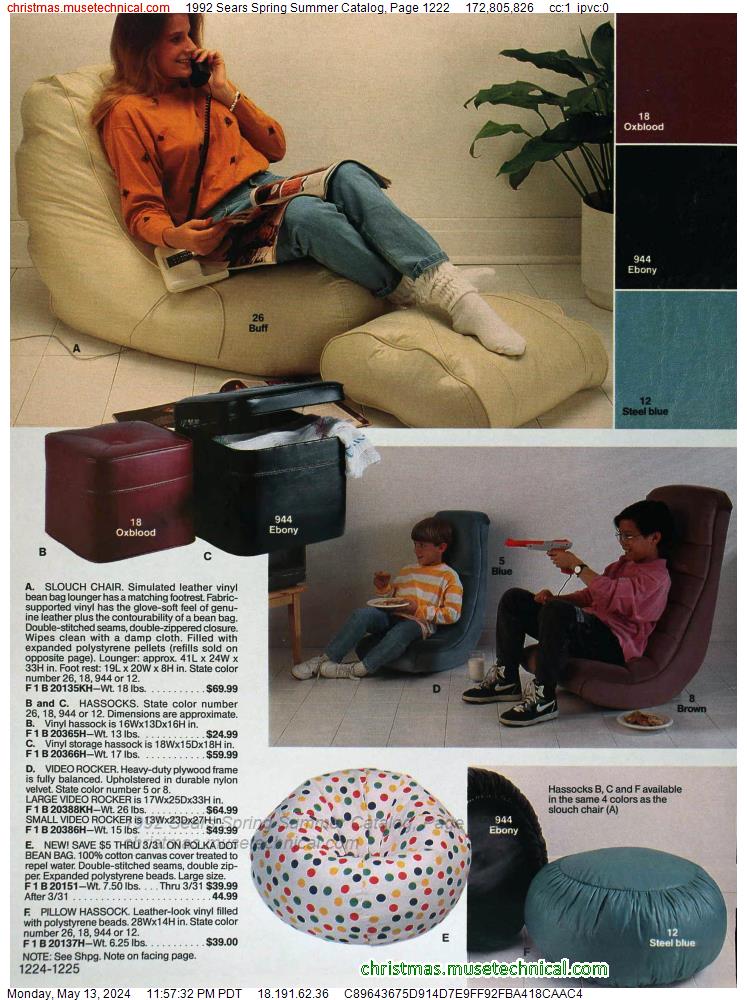 1992 Sears Spring Summer Catalog, Page 1222