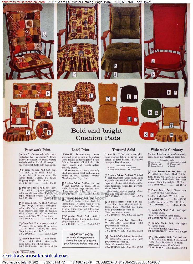 1967 Sears Fall Winter Catalog, Page 1584