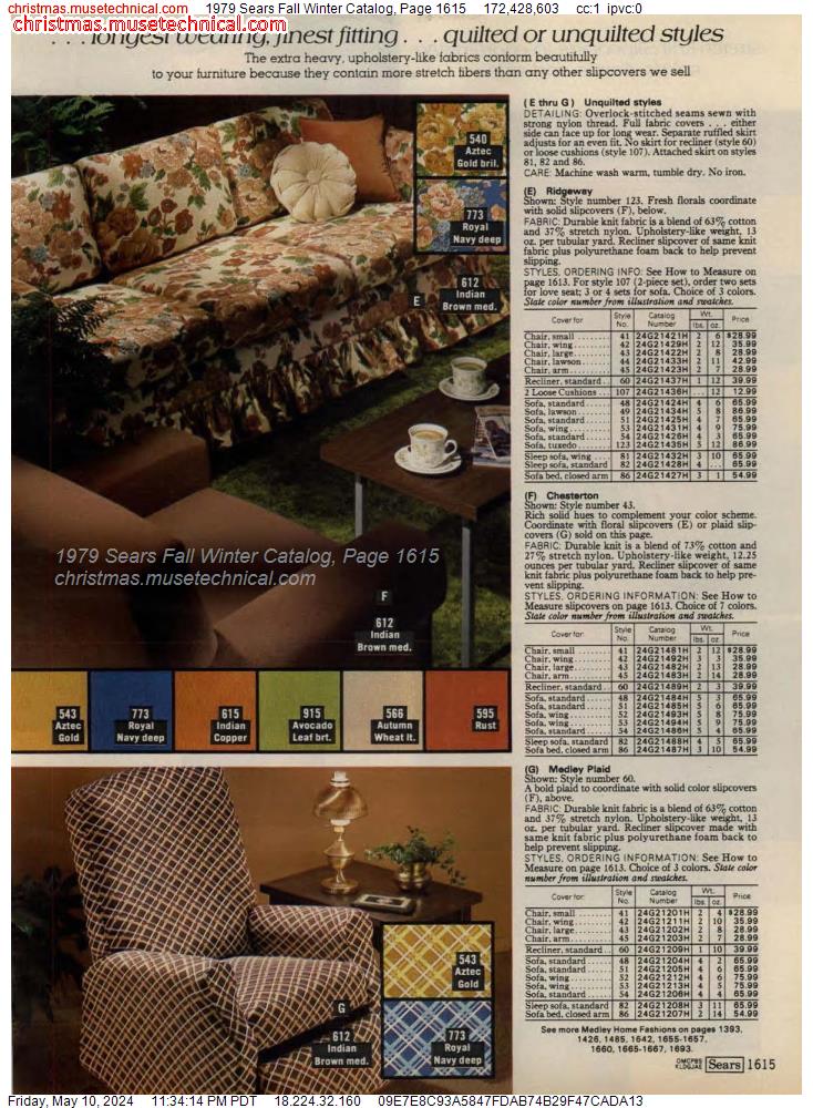 1979 Sears Fall Winter Catalog, Page 1615