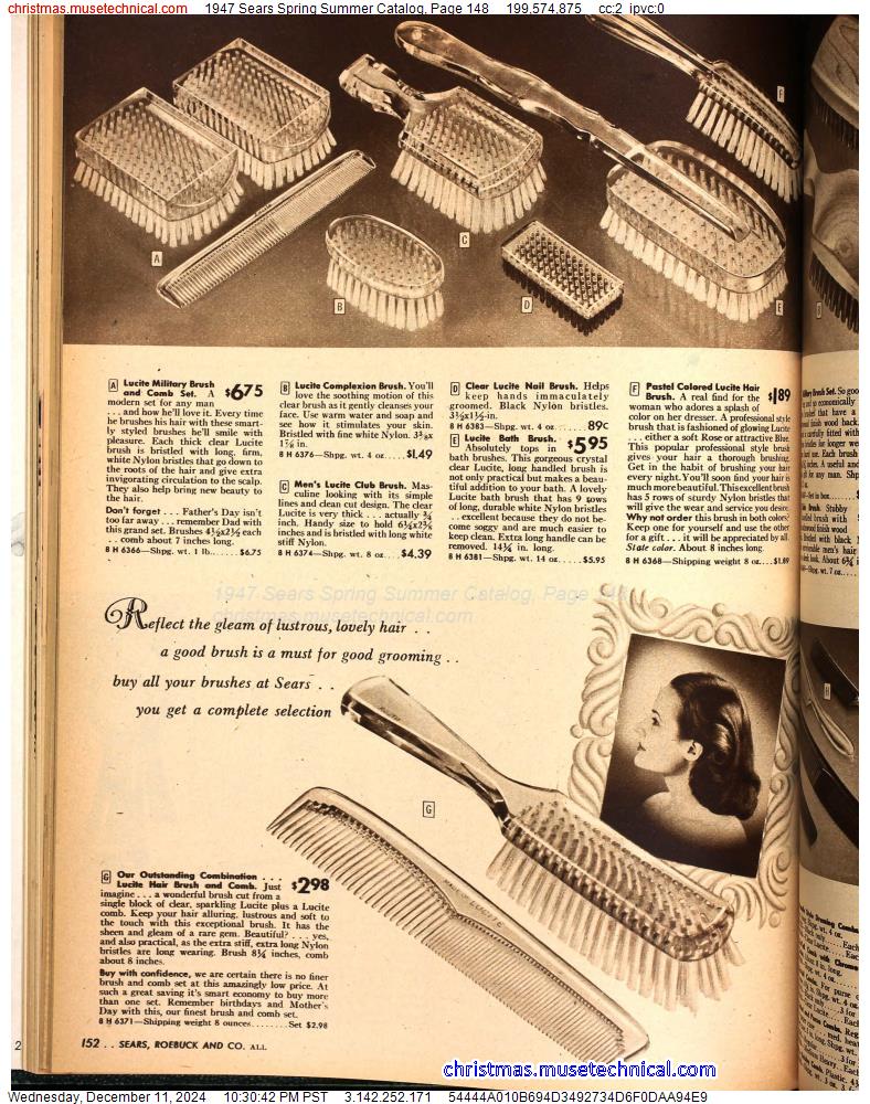 1947 Sears Spring Summer Catalog, Page 148