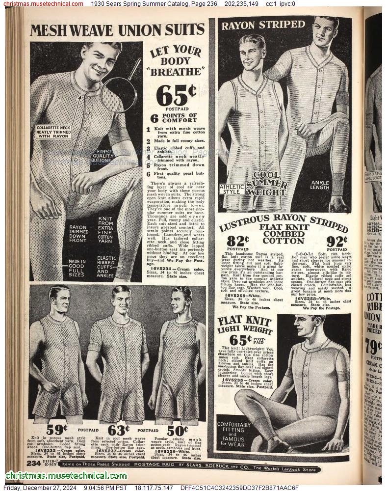 1930 Sears Spring Summer Catalog, Page 236