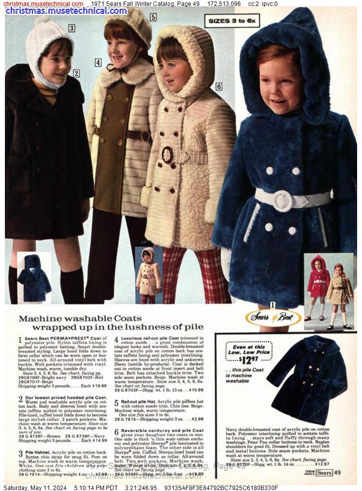 1971 Sears Fall Winter Catalog, Page 49