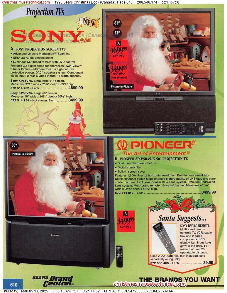 1998 Sears Christmas Book (Canada), Page 646