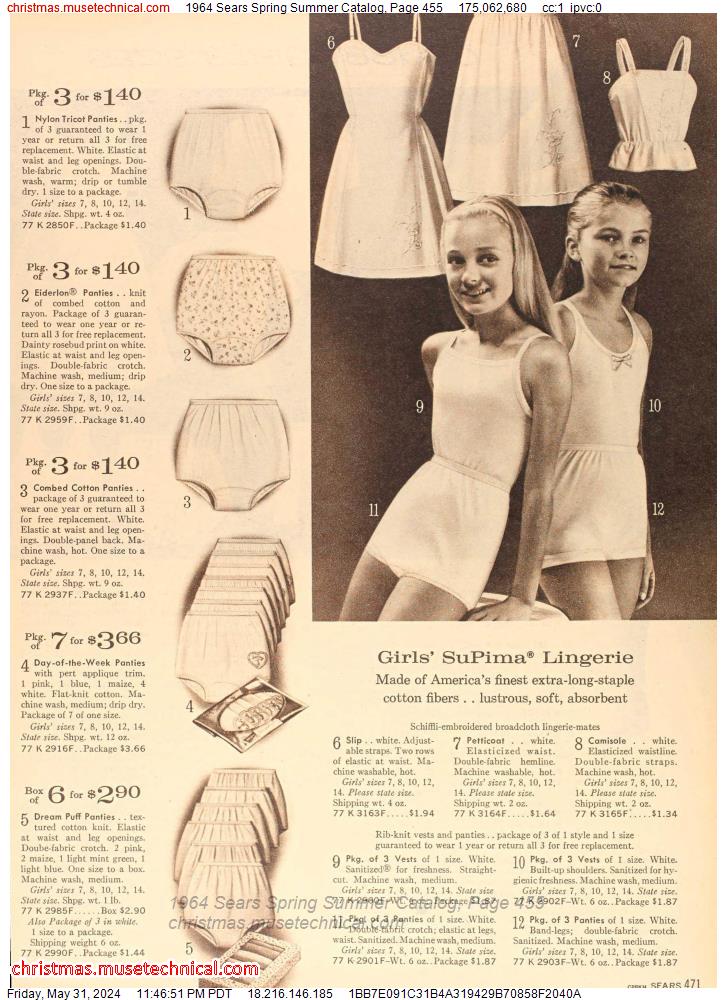 1964 Sears Spring Summer Catalog, Page 455