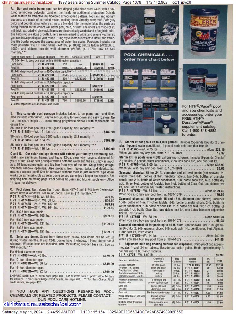1993 Sears Spring Summer Catalog, Page 1079